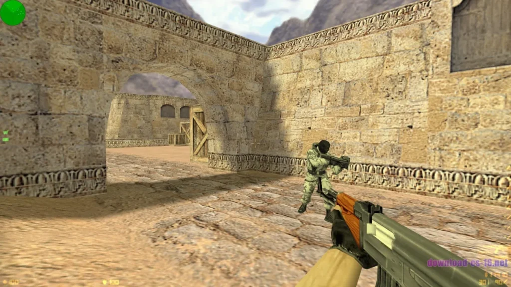 CS 1.6 Оригинал 4 Перестрелка с AK-47 в CS 1.6 оригинал