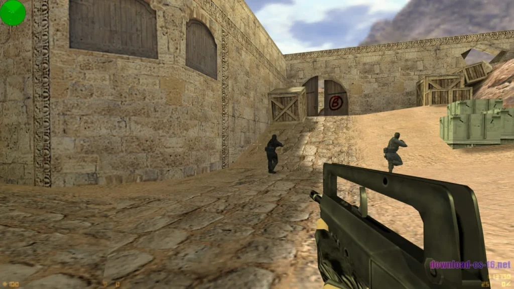 CS 1.6 Оригинал 5 Игровой момент с FAMAS в Контр-Страйк 1.6