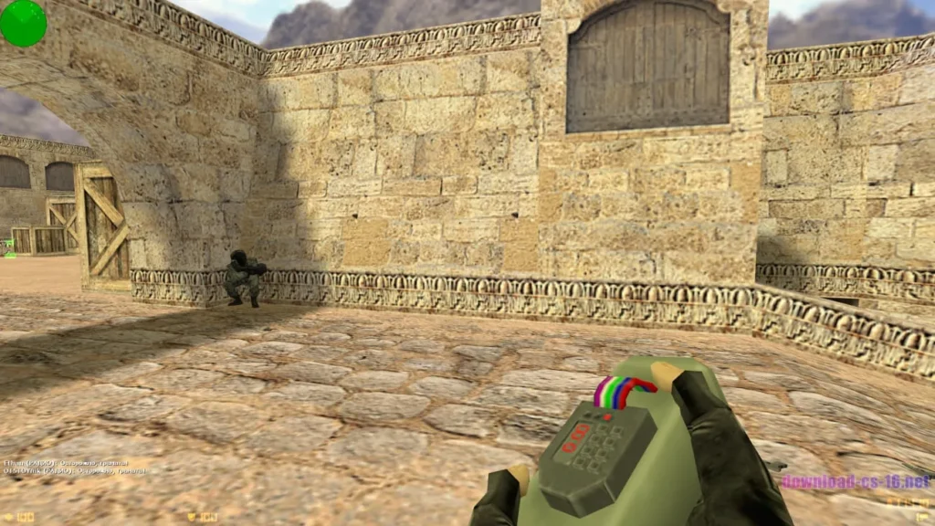 CS 1.6 Оригинал 10 Граната в руке игрока в CS 1.6
