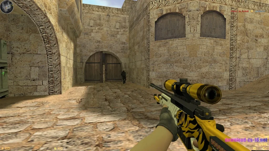 CS 1.6 со скинами 6 КС 1.6 со скинами: AWP снайперская сцена