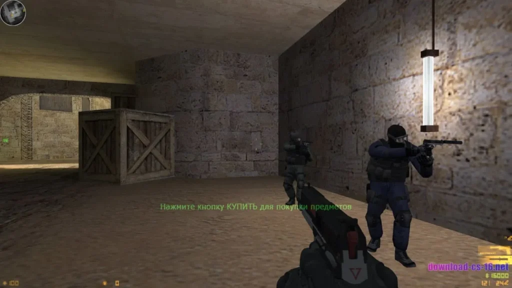 CS 1.6 со скинами 12 CS 1.6 со скинами: USP в пистолетном раунде